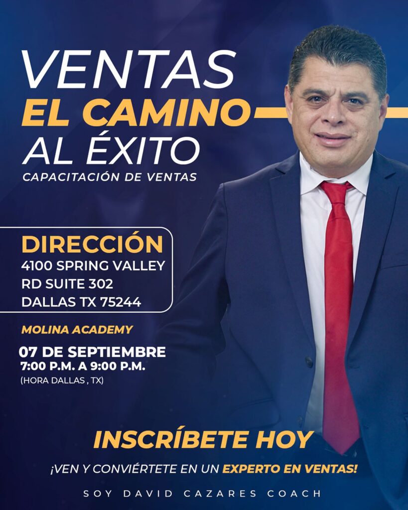 Flayer promocional sobre Ventas: El Camino Al Éxito